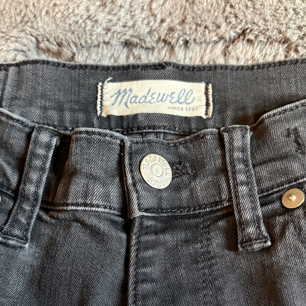 Madewell Black Ankle Crop Skinny Jeans Size 27 - Picture 4 of 7